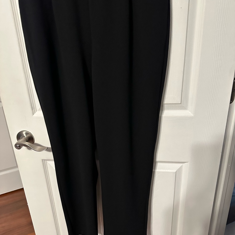 Express Basic Black V Neck Jumpsuit - image 3